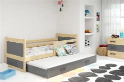 Rozsuwane podwójne łóżko dla dzieci wiele kolorów ELMO DUO 90X200 15