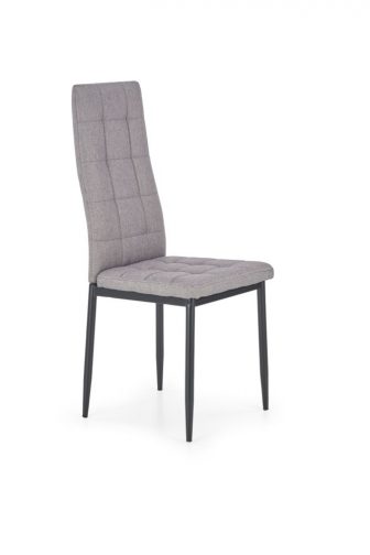 K292 krzesło tanie szare krzesło tapicerowane na czarnych nogach 63
