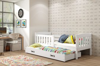 Łóżko dla 2 dzieci parterowe komplet GUCIO DUO 200X90 12