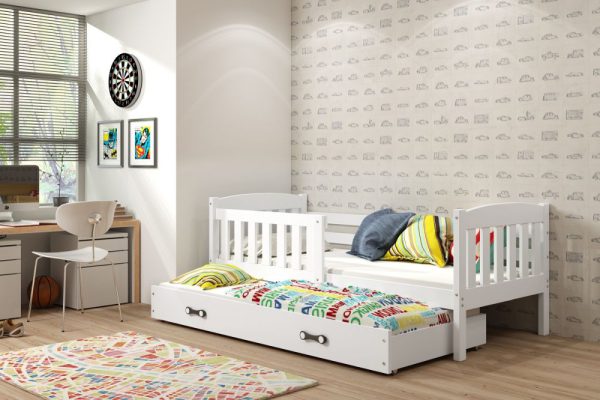 Łóżko dla 2 dzieci parterowe komplet GUCIO DUO 200X90 1