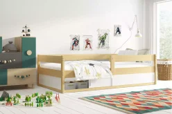 Łóżko dla jednego dziecka jednoosobowe parterowe komplet LOLEK 160X80 5