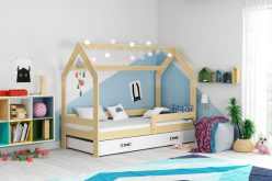 HAUS- łóżko jednoosobowe parterowe domek z szufladą 4