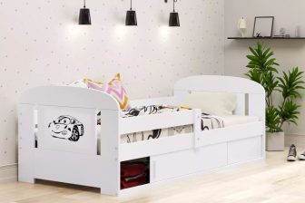 Łóżko z materacem i szufladą dla chłopca - 2kolory - DREAMS BOY 32