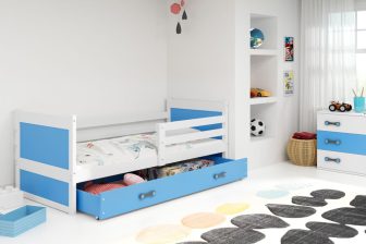 Łóżko z pojemnikiem i materacem - duży wybór kolorów - ELMO ONE 90x200 32