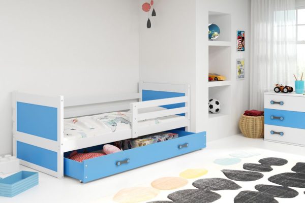 Łóżko z pojemnikiem i materacem - duży wybór kolorów - ELMO ONE 90x200 1