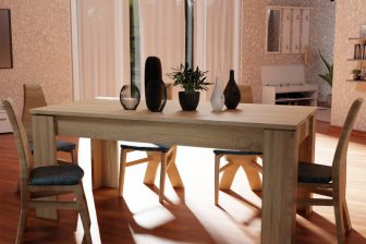 BOGNA - duży stół rozkładany do salonu kuchni 180:260 cm 106