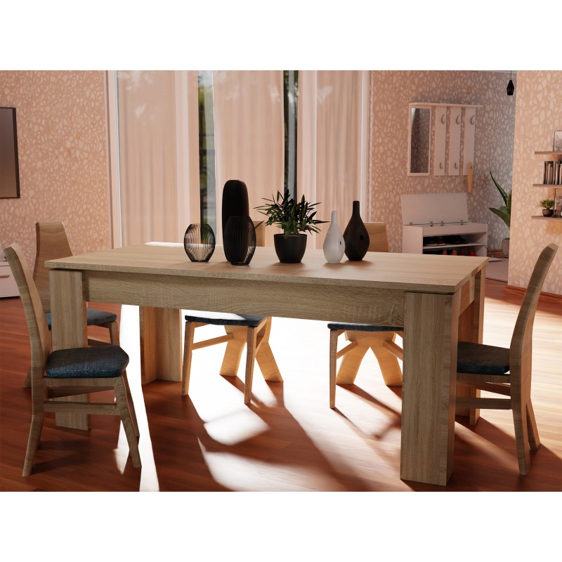 BOGNA - duży stół rozkładany do salonu kuchni 180:260 cm 2