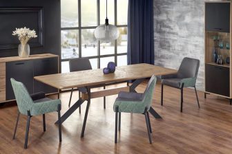 BACARDI - duży stół rozkładany w stylu loft 160/220 79