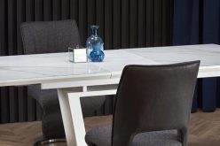 BLANCO - duży stół rozkładany z białym blatem marmurowym 4