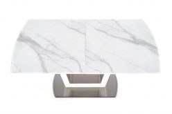 BLANCO - duży stół rozkładany z białym blatem marmurowym 8