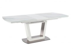 BLANCO - duży stół rozkładany z białym blatem marmurowym 9