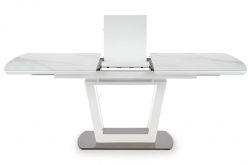 BLANCO - duży stół rozkładany z białym blatem marmurowym 11