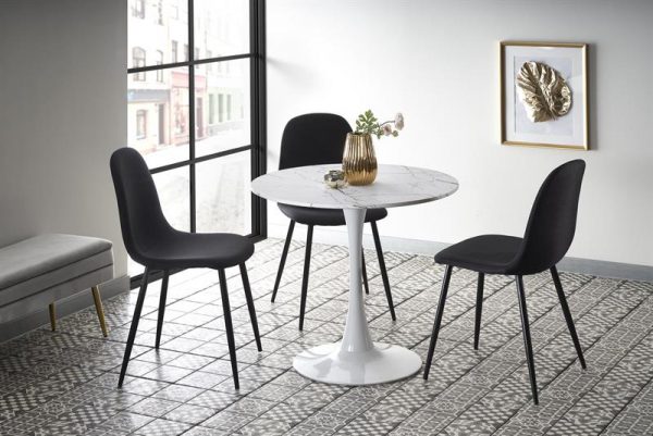 DENVER - okrągły stół z blatem marmurowym 1