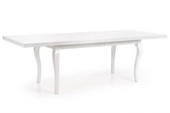 MOZART 160/240 - stół rozkładany w stylu glamour biały połysk 2