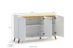 PRATO - szafka stolik rtv w stylu skandynawskim 11