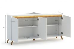 PRATO - szafka stolik rtv w stylu skandynawskim 13