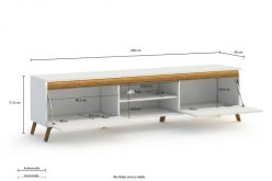 PRATO - szafka stolik rtv w stylu skandynawskim 16
