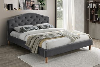 CHLOE 160 - łóżko tapicerowane szare 13