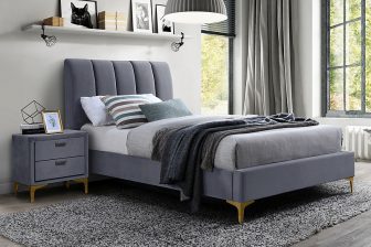 MIRAGE 90 VELVET - łóżko tapicerowane - kolory 34