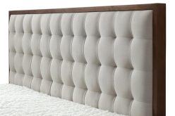 Łóżko drewniane z tapicerowanym zagłówkiem SOLOMO 160 6