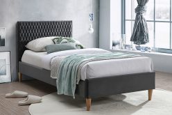 Łóżko pojedyncze tapicerowane LAZURO 90 4