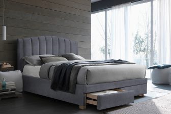 Łóżko z pojemnikami 160x200 tapicerowane EMOTION 160 17