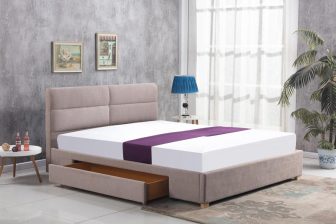 Łóżko z szufladą tapicerowane - kolory do wyboru MERIDA 156