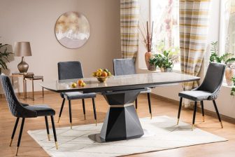 Luksusowy stół do salonu rozkładany 10 osobowy CORTEZ - 3 kolory 22
