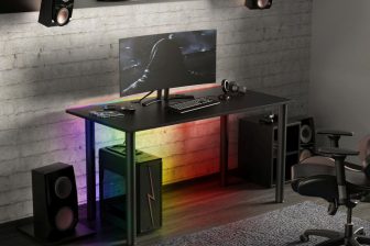 Tanie biurko gamingowe LED DIABLO 131