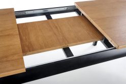 WINDSOR stół rozkładany 160-240x90x76 cm kolor ciemny dąb/czarny 4