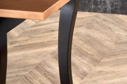 WINDSOR stół rozkładany 160-240x90x76 cm kolor ciemny dąb/czarny 7