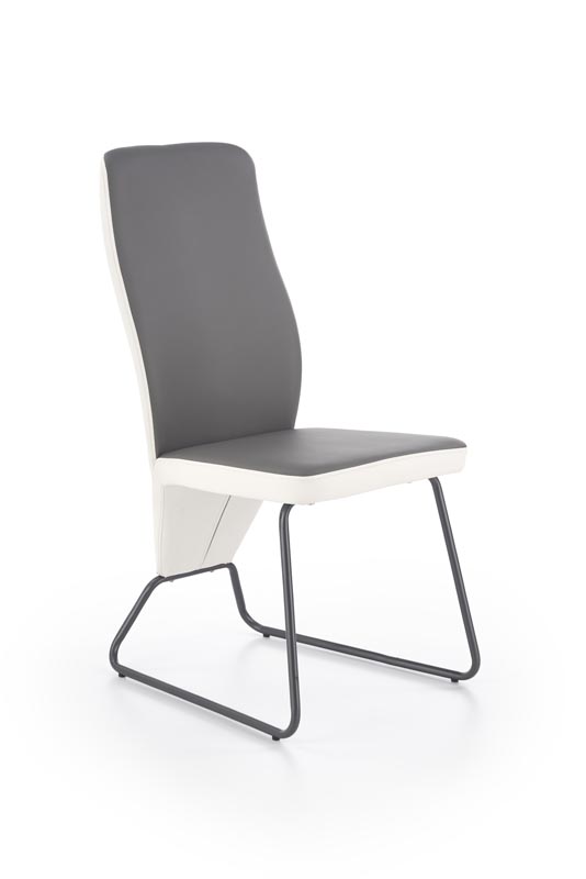 K300 krzesłow ekoskóra w stylu loft w odcieniach szarości czarnego 1