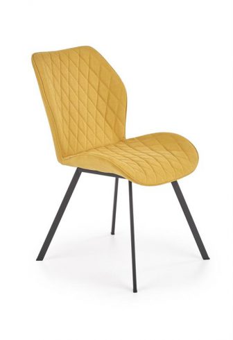 K360 krzesło tapicerowane pikowane z wysokim oparciem w modnych kolorach 128