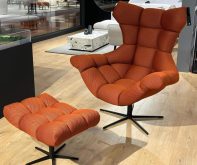 Obrotowy fotel nowoczesny SENEO - duży wybór pięknych tkanin 5