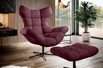 Obrotowy fotel nowoczesny SENEO - duży wybór pięknych tkanin 13
