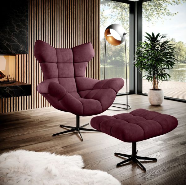 Obrotowy fotel nowoczesny SENEO - duży wybór pięknych tkanin 1