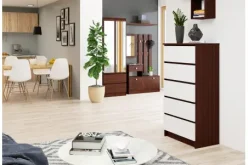 Komody wysokie i wąskie PARIS 5SZ - wybór kolorów 6