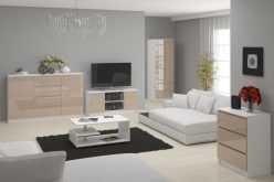 Szafka RTV szara PARIS 140 cm połysk - dużo kolorów do wyboru 7