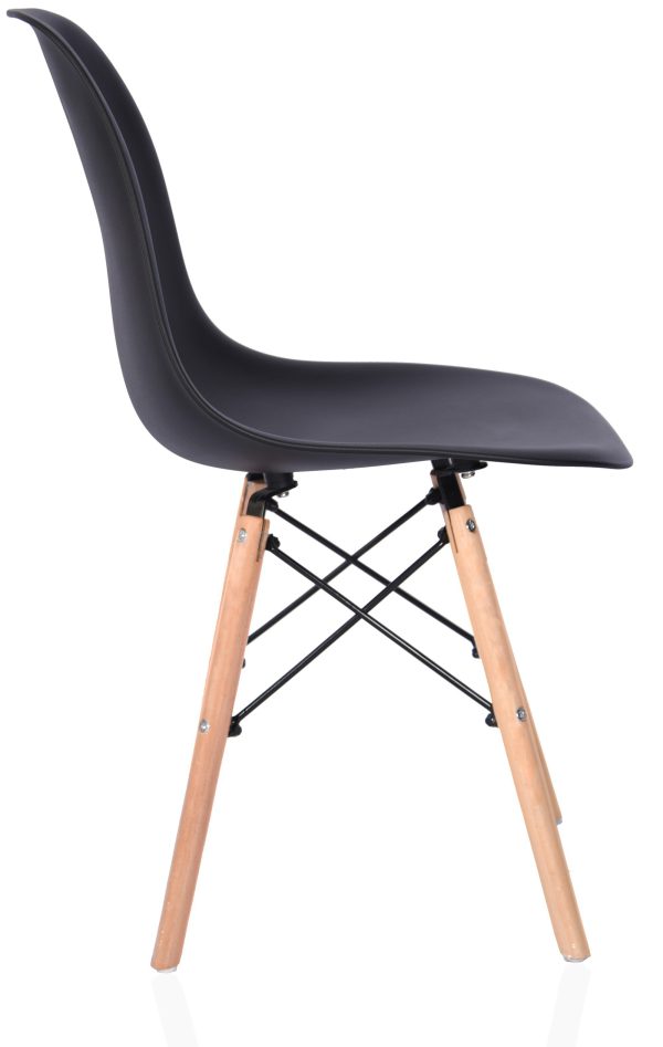 4x Krzesło w stylu skandynawskim kcf 1Czarne 2