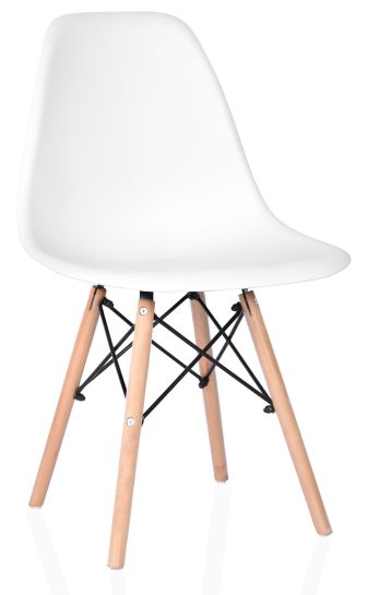 4x Krzesło w stylu skandynawskim kcf 1 Białe 9