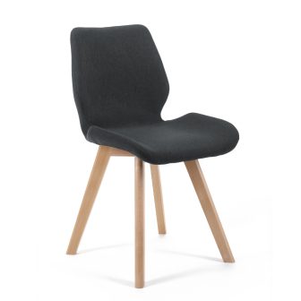 4x krzesło tapicerowane materiałowe k159 Czarne 2