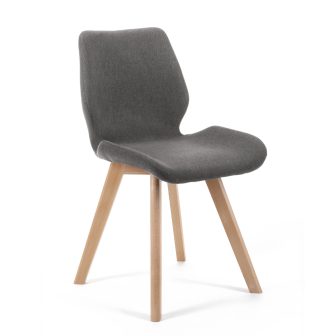 4x krzesło tapicerowane materiałowe k159 Szaro-Brązowe 7