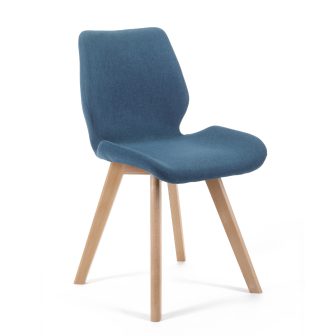 4x krzesło tapicerowane materiałowe k159 Granatowe 3