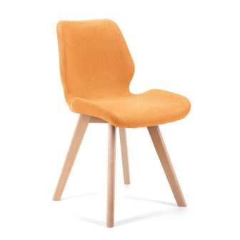 4x krzesło tapicerowane materiałowe k159 Pomarańczowe 5