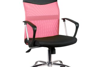 Fotel biurowy OCF-7 materiałowy - Różowy 2