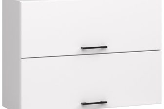 Wisząca podwójna szafka kuchenna OLIVIER W80 cm biała 64