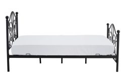 Łóżko metalowe 120 cm czarne lub białe PANAMA 5