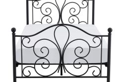 Łóżko metalowe 120 cm czarne lub białe PANAMA 11