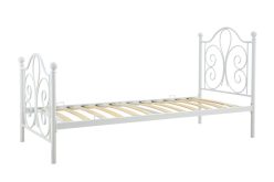Łóżko metalowe 90 cm białe lub czarne PANAMA 14