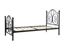 Łóżko metalowe 90 cm białe lub czarne PANAMA 10